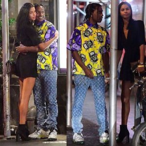 Daiane Sodre with A$AP Rocky.
