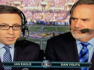 Dan Fouts at CBS NFL broadcast