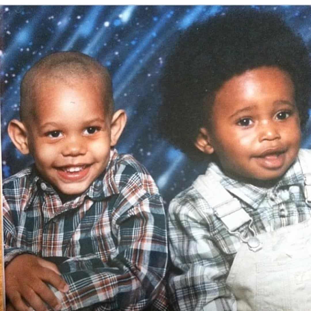 Deandre With His Brother, Adrian