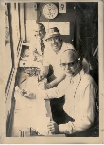 Duke Snider with Rus Taylor and Dave Van Horne