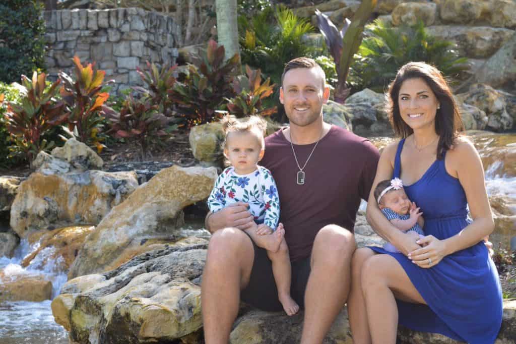 Jenny Dell with husband and kids