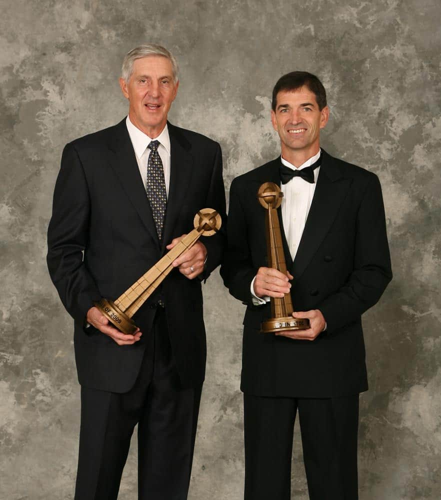 Jerry Sloan with Hall of Fame