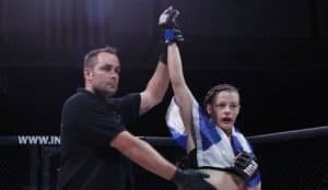 Joanne Calderwood after a win at Invicta Fighting Championships.