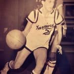 Julie Moran Playing High School Basketball