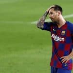 Lionel Messi after 2-8 defeat against Bayern Munich