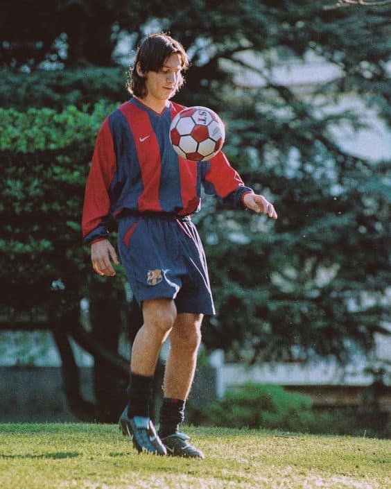 Lionel Messi in his young age.