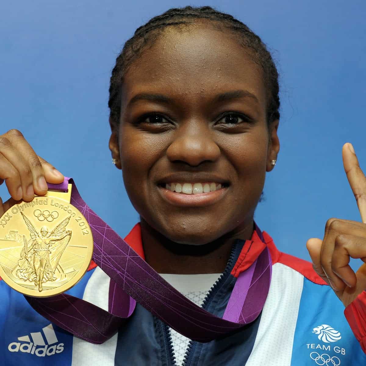 Nicola Adams with her precious medal