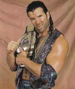 Razor Ramon with his Intercontinental Championship belt.