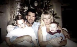 Scott Hall with his ex-wife, Dana Lee Burgio and kids.