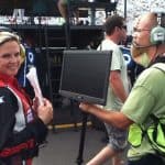 Shannon Spake as a pit reporter