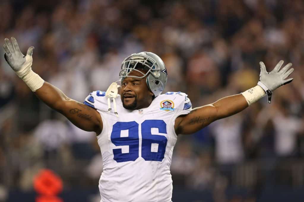 Marcus playing for the Dallas Cowboys