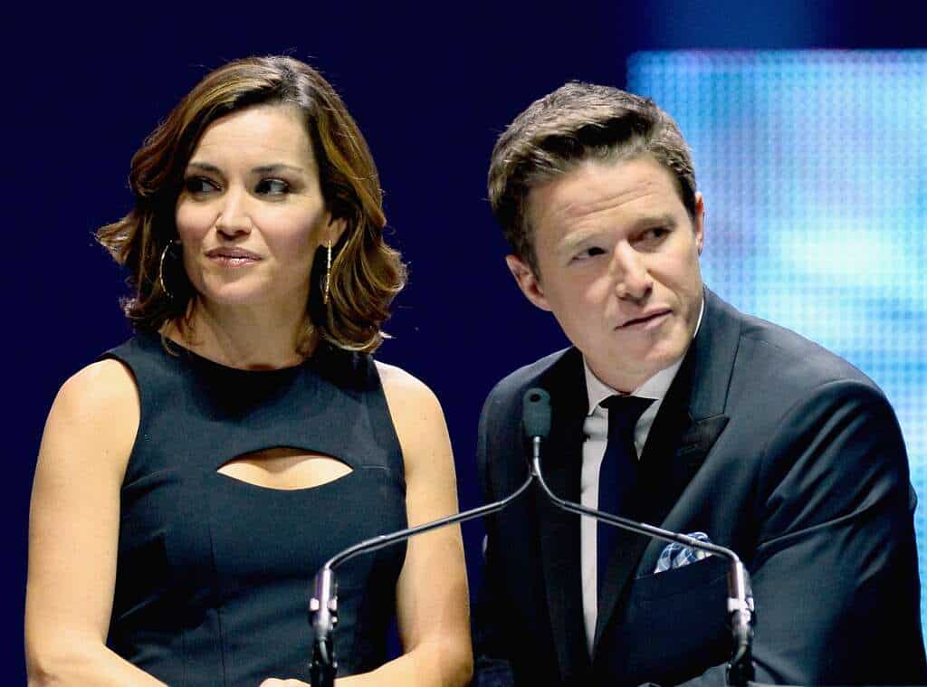 Kit Hoover and her co-worker Billy Bush
