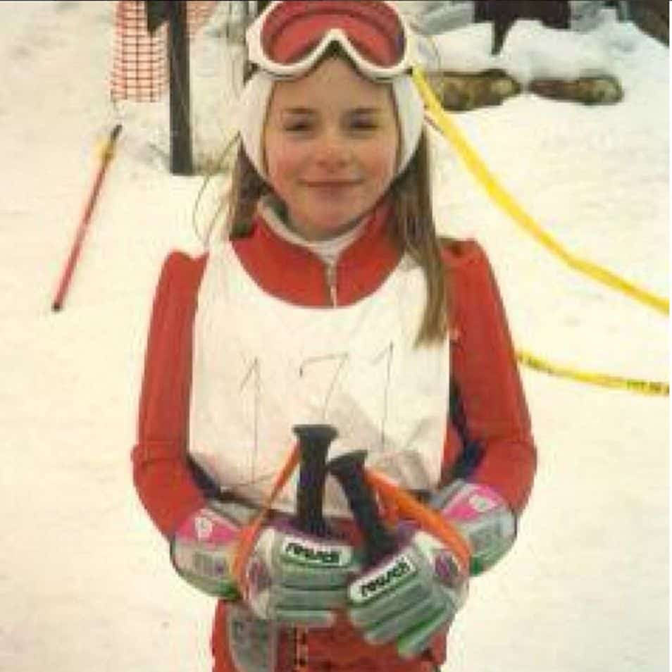 Lindsey Vonn in the early 1990s