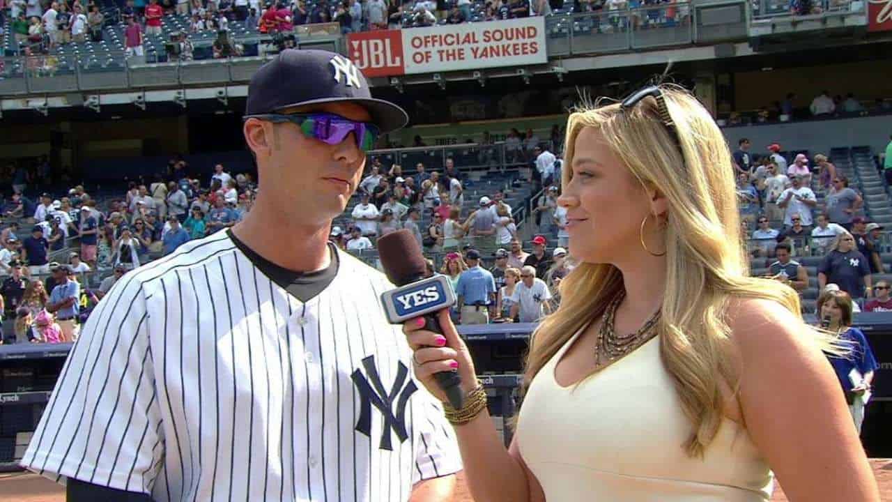 Meredith Interviewing NY Yankees Player For The YES Network 