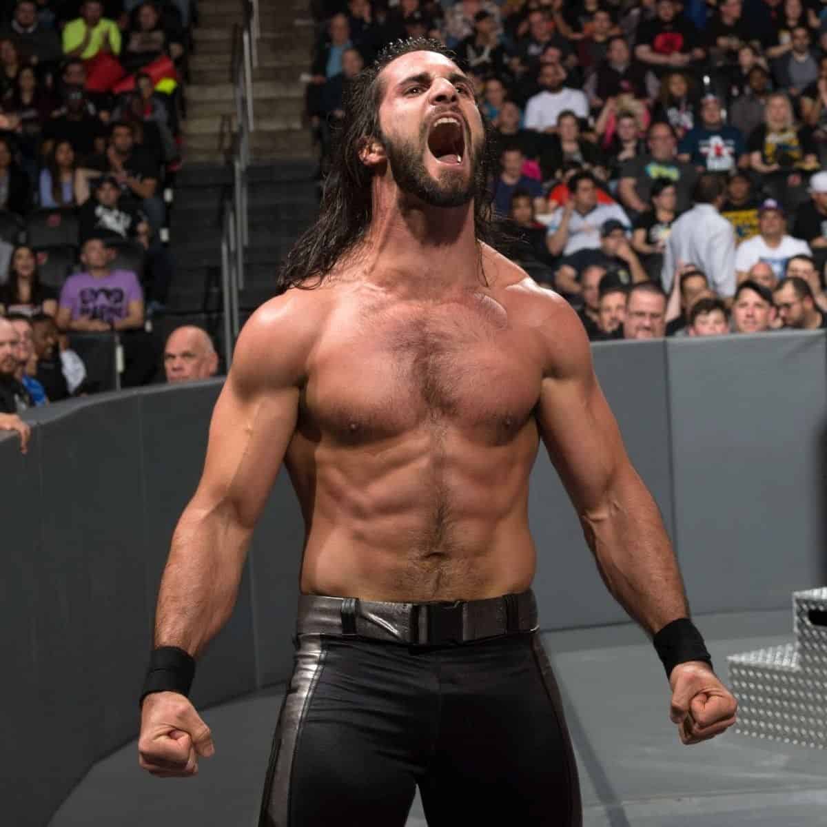 Rollins Happiness after Winning Match