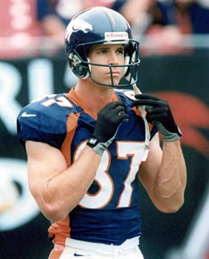 Ed McCaffrey is showing his talent.