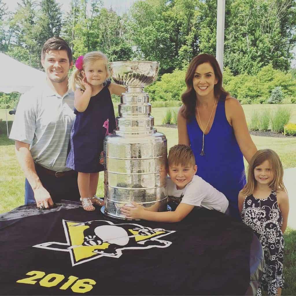 Chris with his wife Maureen and children