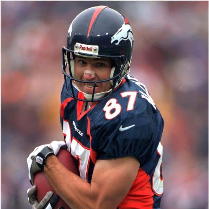 Ed McCaffrey While Playing For The Broncos