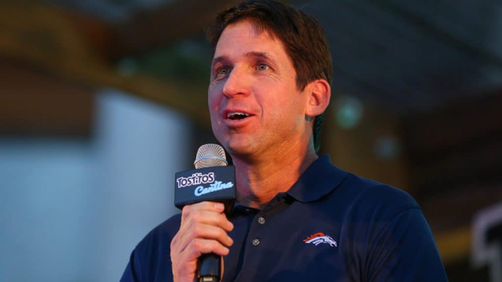 Ed McCaffrey Speaking At An Event