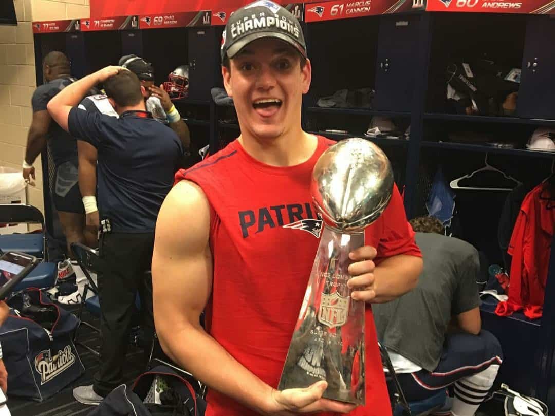 Glenn Gronkowski With Super Bowl Trophy