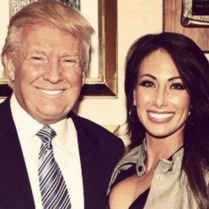 Holly Sonders with Donald Trump