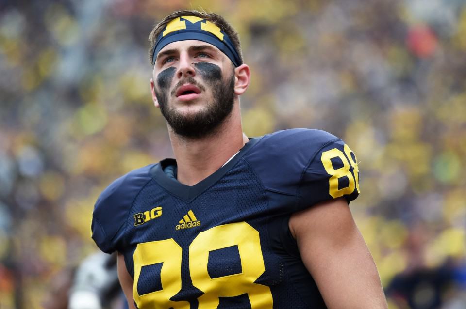 Jake Butt While Playing For University of Michigan