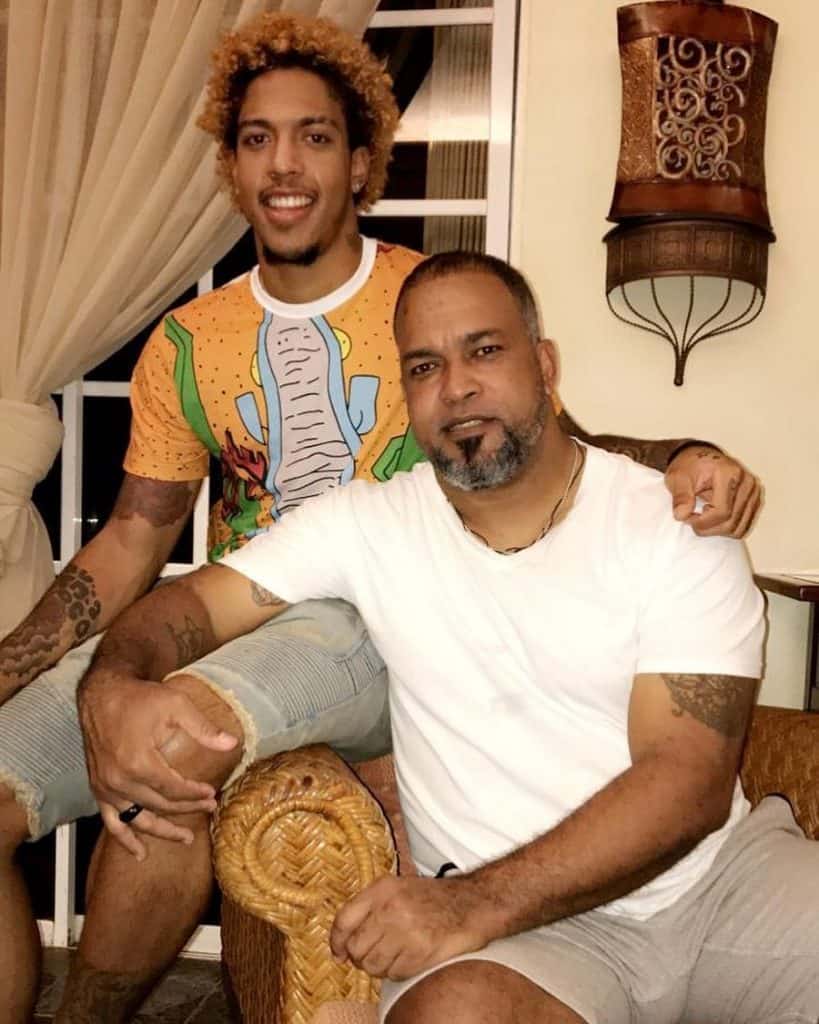 Mondesi with his dad
