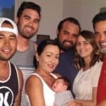 Ozzie Guillén With His Family And Grandchild