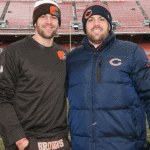 With his Brother, Mitch
