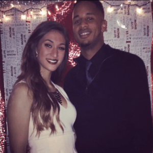 Vincent Edwards with his girlfriend, Sam.
