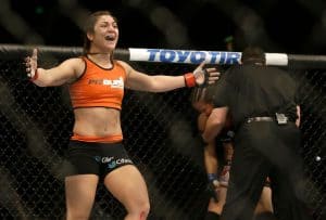 MMA Fighter Bethe Correia In The Ring