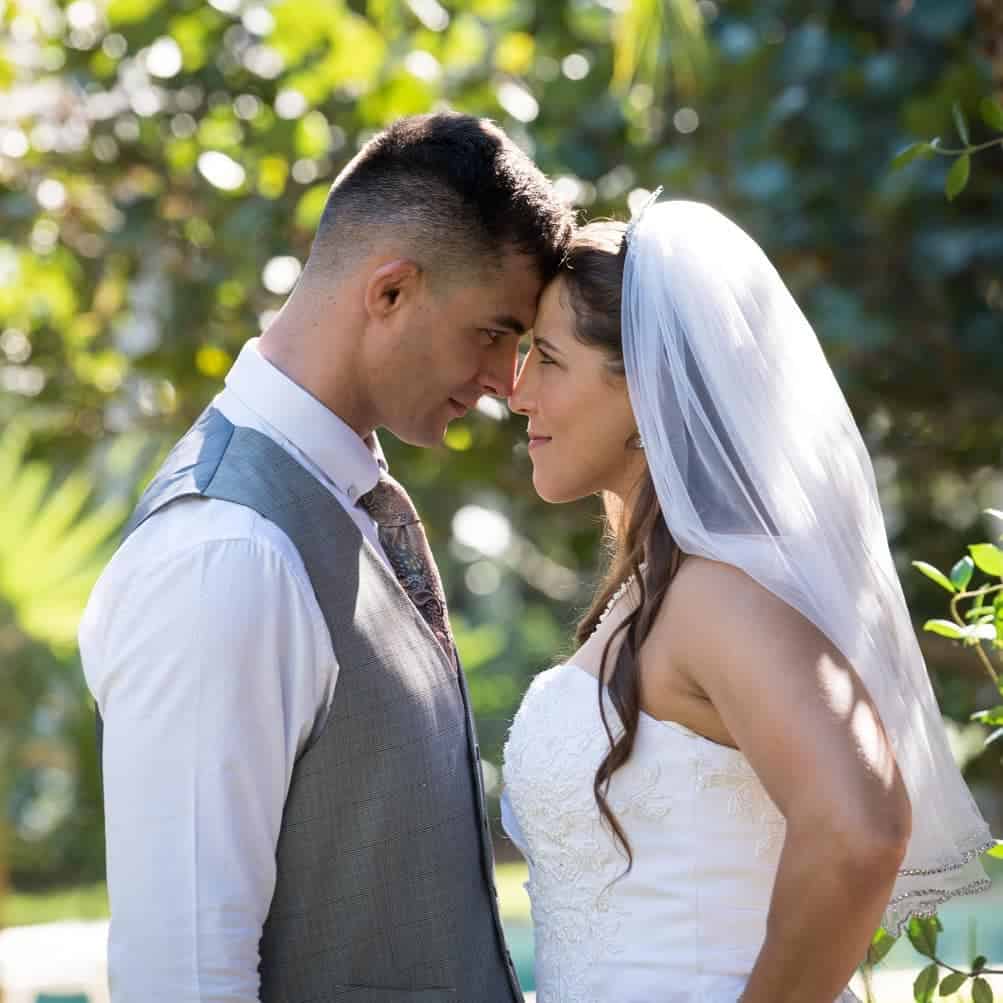 Felicia Spencer with her husband Todd Coppinger on their wedding day