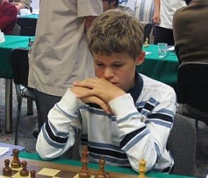 A young Magnus Carlsen