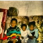 Calvin(left) in his Childhood