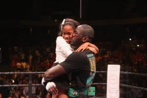 Deontay with his eldest daughter Naieya