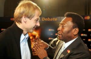 Jürgen Klinsmann with the Legendary Pele