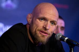 Keith Jardine at a press conference post match