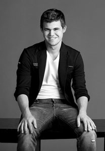 Magnus Carlsen for the photoshoot