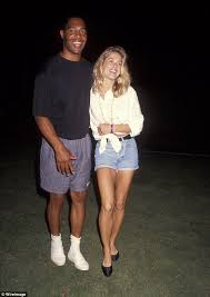 Marcus Allen with his then Wife Edwards