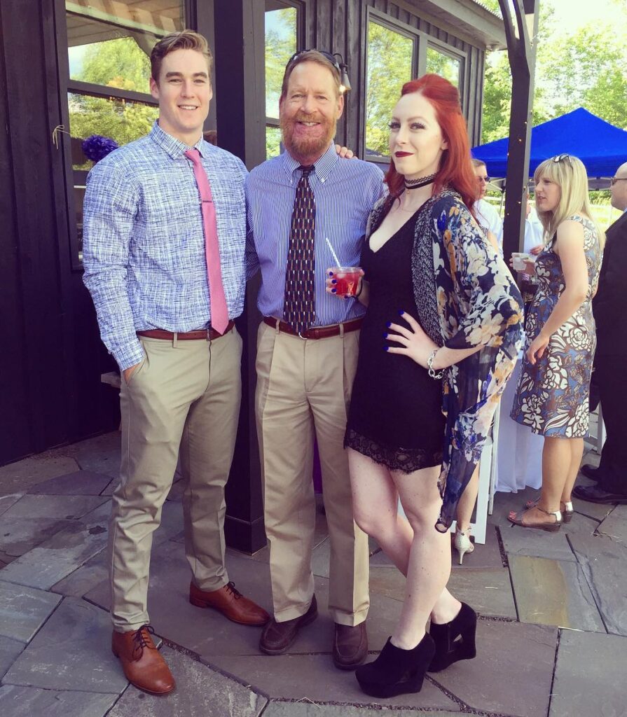 Ross Dwelley with his family. (Source: Instagram)