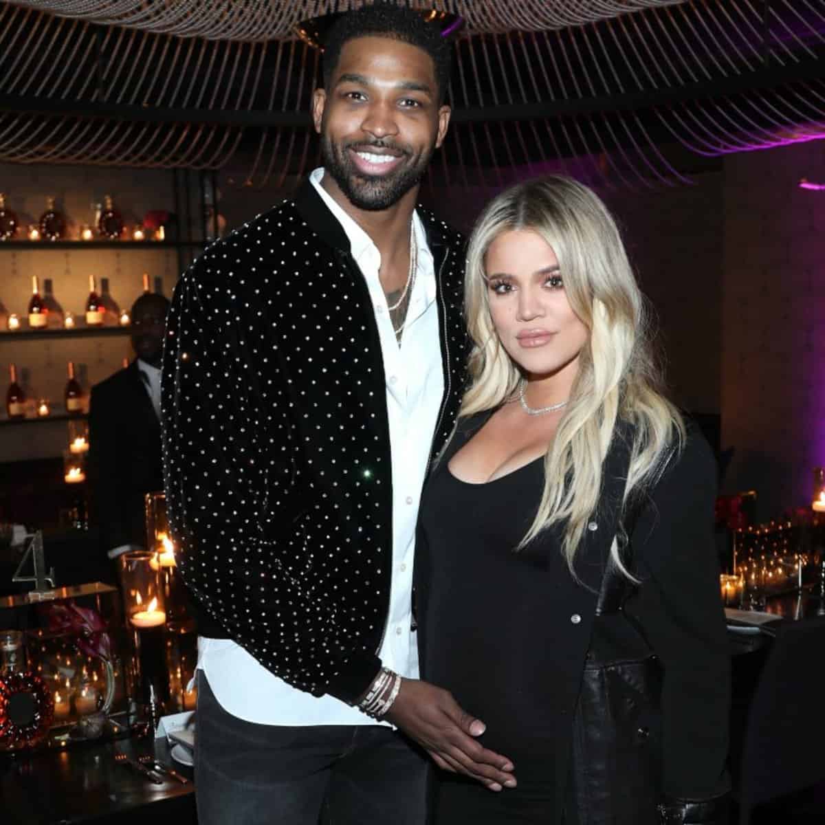 NBA Player Tristan Thompson With Preganat Khloe Kardashain