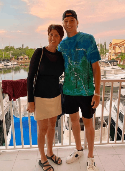 Dylan Windler With His Mother