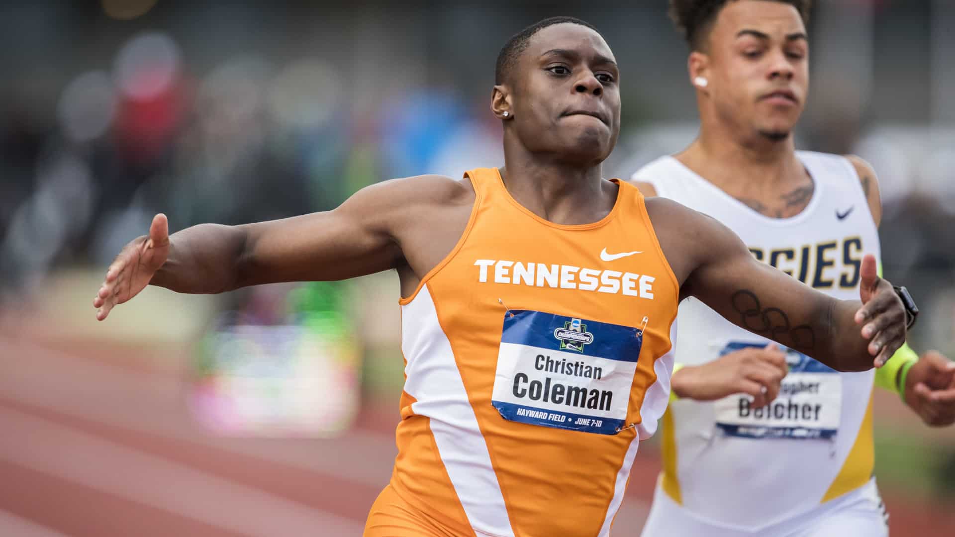 Chistian Coleman In University Of Tennessee