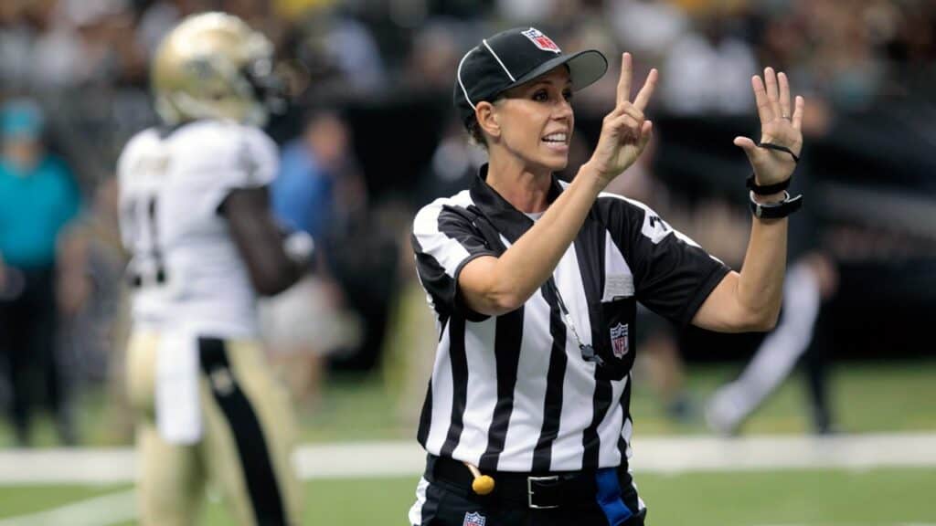 Sarah Officiating the NFL Playoff Games