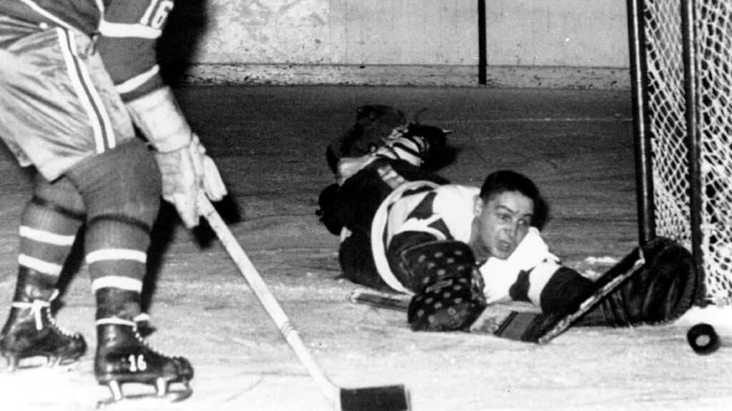 Sawchuk during the match