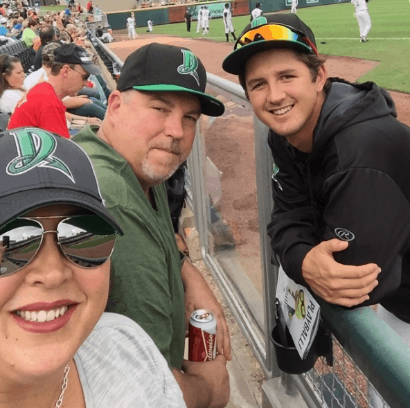 Tyler with his parents