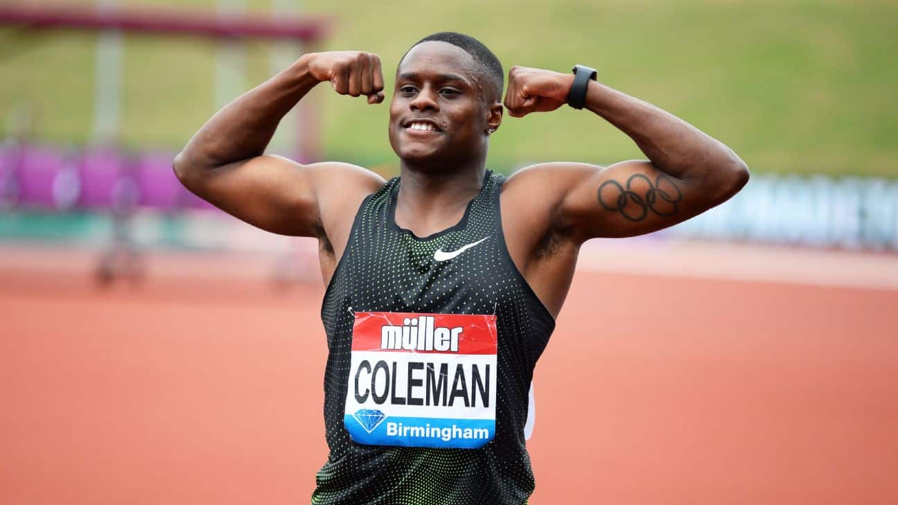World 100-Meter Champion Christian Coleman