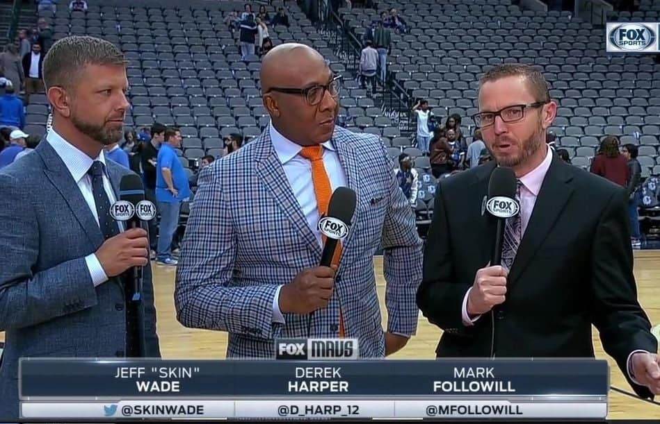 Darek Harper (middle) Covering For Fox Sports 