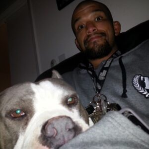 Beltran with his dog
