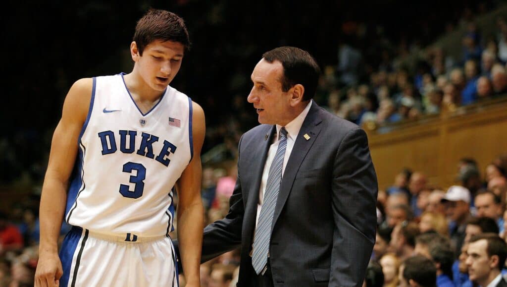 Mike Krzyzewski is teaching some basketball tactics to his grandson, Michael Savarino. Is the nepotism and favouristim between the grandfather-son true or not?